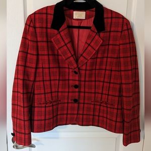 Vintage plaid blazer